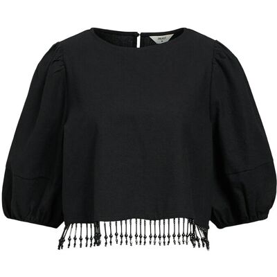 Object Objfreja 2/4 Cropped Top 136 38 BLACK 38 Object Objfreja 2/4 Cropped Top 136 38 BLACK 38