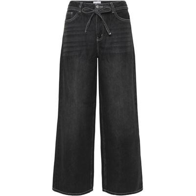 Object Objrosie Mw Wide Jeans Noos XL BLACK XL Object Objrosie Mw Wide Jeans Noos XL BLACK XL