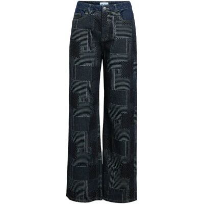 Object Objmoji Wara Dnm Wide Jeans Cc3 XS DARK BLUE DENIM XS Object Objmoji Wara Dnm Wide Jeans Cc3 XS DARK BLUE DENIM XS