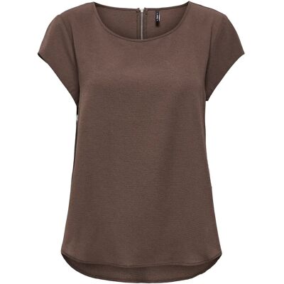 ONLY Onlvic S/S Solid Top Noos Wvn 34 CHOCOLATE MARTINI 34 ONLY Onlvic S/S Solid Top Noos Wvn 34 CHOCOLATE MARTINI 34