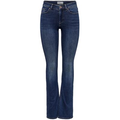 ONLY Onlblush Mid Flared Dnm Tai021 Noos XL x 34 DARK BLUE DENIM XL x 34 ONLY Onlblush Mid Flared Dnm Tai021 Noos XL x 34 DARK BLUE DENIM XL x 34
