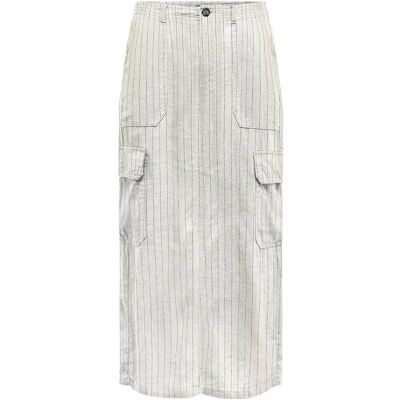 ONLY Onlmalfy-Caro Linen Long Skirt Pnt M CLOUD DANCER M ONLY Onlmalfy-Caro Linen Long Skirt Pnt M CLOUD DANCER M