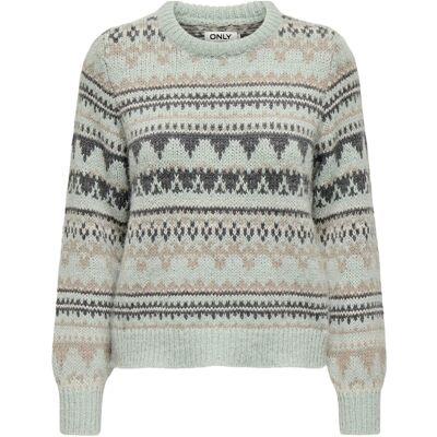 ONLY Onlmontana L/S Life O-Neck Cc Knt XS AQUA GRAY XS ONLY Onlmontana L/S Life O-Neck Cc Knt XS AQUA GRAY XS