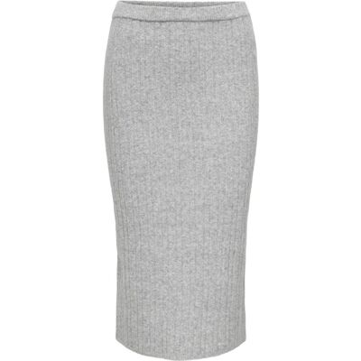 ONLY Onljeanett Life Midi Rib Skirt Cc Knt M LIGHT GREY MELANGE M ONLY Onljeanett Life Midi Rib Skirt Cc Knt M LIGHT GREY MELANGE M