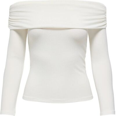 ONLY Onlglamour L/S Off Shoulder Top Cc Jrs L CLOUD DANCER L ONLY Onlglamour L/S Off Shoulder Top Cc Jrs L CLOUD DANCER L