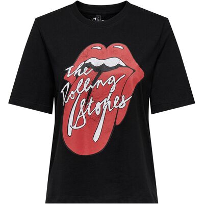 ONLY Onlrolling Stones Life S/S Top Box Jrs S BLACK S ONLY Onlrolling Stones Life S/S Top Box Jrs S BLACK S