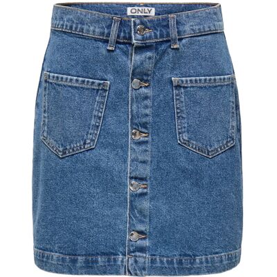 ONLY Onlamazing Hw Skirt Tai Dnm Noos XL MEDIUM BLUE DENIM XL ONLY Onlamazing Hw Skirt Tai Dnm Noos XL MEDIUM BLUE DENIM XL