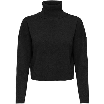 ONLY Onlama Life Ls Rib Rollneck Cc Knt XL BLACK XL ONLY Onlama Life Ls Rib Rollneck Cc Knt XL BLACK XL