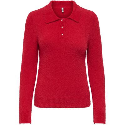 ONLY Onlpetra Ls Polo Bling Cc Knt S SALSA S ONLY Onlpetra Ls Polo Bling Cc Knt S SALSA S