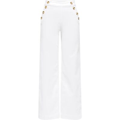 ONLY Onlmadison Hw Button Wide Dnm 730 Noos 33 x 32 WHITE DENIM 33 x 32 ONLY Onlmadison Hw Button Wide Dnm 730 Noos 33 x 32 WHITE DENIM 33 x 32