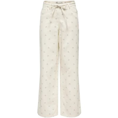 ONLY Onlnaomi Aop Pants Otw XL EGRET XL ONLY Onlnaomi Aop Pants Otw XL EGRET XL