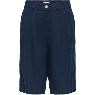 ONLY Onlgoa Hw Linen Bl Long Shorts Cc Tlr 42 NAVY BLAZER 42 ONLY Onlgoa Hw Linen Bl Long Shorts Cc Tlr 42 NAVY BLAZER 42