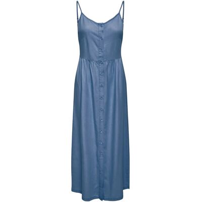 ONLY Onlcharis Life Long Strap Dress Wvn Cc XS MEDIUM BLUE DENIM XS ONLY Onlcharis Life Long Strap Dress Wvn Cc XS MEDIUM BLUE DENIM XS