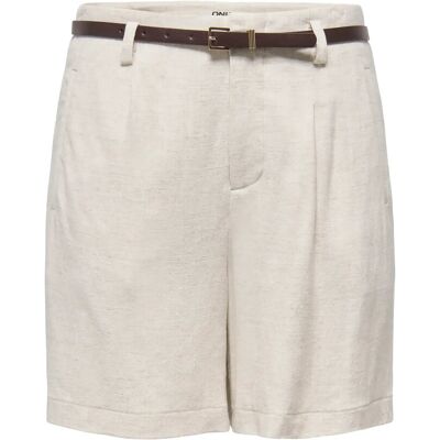 ONLY Onlsiesta Hw Belt Lin Bl Shorts Pnt Noos M MOONBEAM M ONLY Onlsiesta Hw Belt Lin Bl Shorts Pnt Noos M MOONBEAM M