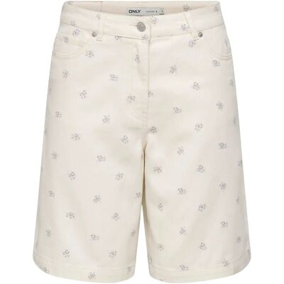 ONLY Onlnaomi Aop Bermuda Shorts Otw XL EGRET XL ONLY Onlnaomi Aop Bermuda Shorts Otw XL EGRET XL