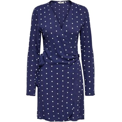 ONLY Onlkeshav L/S V-Neck Wrap Dress Wvn XS PATRIOT BLUE XS ONLY Onlkeshav L/S V-Neck Wrap Dress Wvn XS PATRIOT BLUE XS