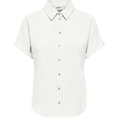 ONLY Onlita S/S Linen Look Shirt Tlr 34 BRIGHT WHITE 34 ONLY Onlita S/S Linen Look Shirt Tlr 34 BRIGHT WHITE 34