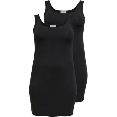 ONLY Carmakoma Cartime Longtank Top 2Pack Jrs Noos 42-44 BLACK 42-44 ONLY Carmakoma Cartime Longtank Top 2Pack Jrs Noos 42-44 BLACK 42-44