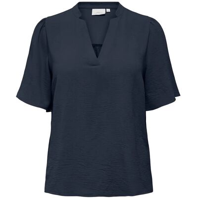 ONLY Carmakoma Carnoemi 2/4 V-Neck Blouse Wvn 52 NAVY BLAZER 52 ONLY Carmakoma Carnoemi 2/4 V-Neck Blouse Wvn 52 NAVY BLAZER 52