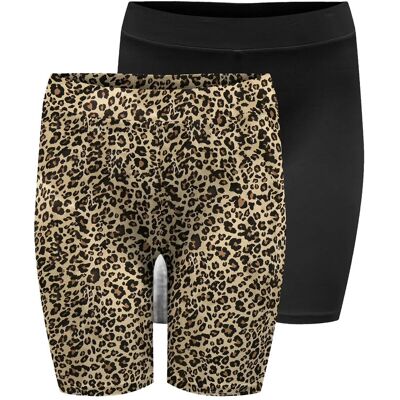 ONLY Carmakoma Cargabi Life Shorts Jrs Mat 2-Pack Zl 46-48 BLACK 46-48 ONLY Carmakoma Cargabi Life Shorts Jrs Mat 2-Pack Zl 46-48 BLACK 46-48