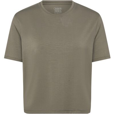 Organic Basics Soft Touch Boxy Tee XXS THYME XXS Organic Basics Soft Touch Boxy Tee XXS THYME XXS