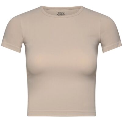 Organic Basics Smooth Tee XXS SANDSTONE XXS Organic Basics Smooth Tee XXS SANDSTONE XXS