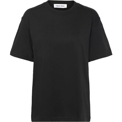 Organic Basics True Heavy Boxy Tee XXS BLACK XXS Organic Basics True Heavy Boxy Tee XXS BLACK XXS