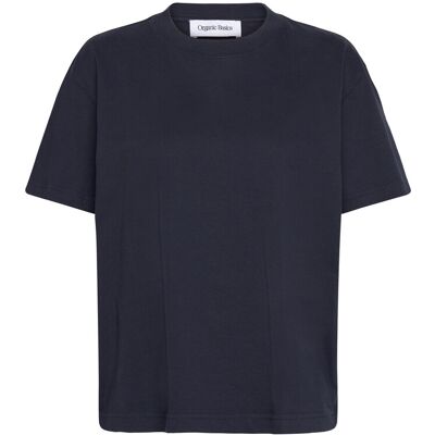 Organic Basics True Heavy Boxy Tee XXS DEEP NAVY XXS Organic Basics True Heavy Boxy Tee XXS DEEP NAVY XXS