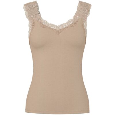 Pieces Pcbarbera Lace Top Jrs Noos Bc XXL WARM TAUPE XXL Pieces Pcbarbera Lace Top Jrs Noos Bc XXL WARM TAUPE XXL
