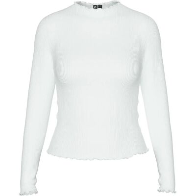 Pieces Pcnicca Ls Top Noos XS BRIGHT WHITE XS Pieces Pcnicca Ls Top Noos XS BRIGHT WHITE XS