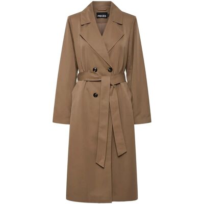 Pieces Pcscarlett Ls Trenchcoat Noos Bc XXL BROWN LENTIL XXL Pieces Pcscarlett Ls Trenchcoat Noos Bc XXL BROWN LENTIL XXL