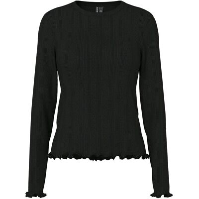 Pieces Pcmarie Ls O-Neck Poin Top Jrs Noos Bc XXL BLACK XXL Pieces Pcmarie Ls O-Neck Poin Top Jrs Noos Bc XXL BLACK XXL
