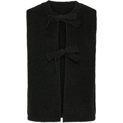Pieces Pcsilly Sl Rev Tie Vest Knit Noos Bc L BLACK L Pieces Pcsilly Sl Rev Tie Vest Knit Noos Bc L BLACK L