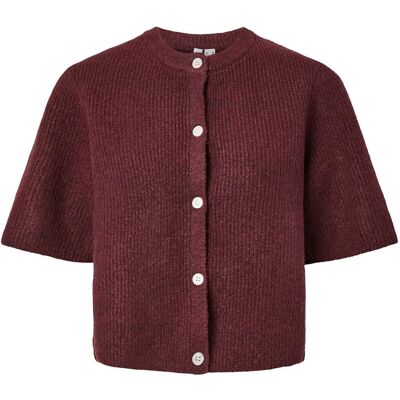 Pieces Pcsilly Ss O-Neck Knit Cardigan Noos Bc S TAWNY PORT S Pieces Pcsilly Ss O-Neck Knit Cardigan Noos Bc S TAWNY PORT S