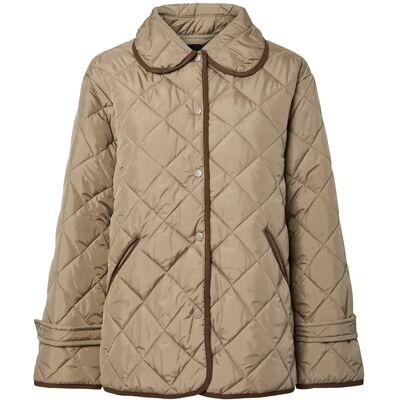 Pieces Pcemily Short Quilted Jacket Noos Bc XXL GREIGE XXL Pieces Pcemily Short Quilted Jacket Noos Bc XXL GREIGE XXL