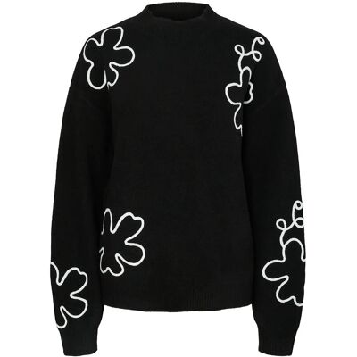 Pieces Pcrosa Ls High Neck Knit Bc XL BLACK XL Pieces Pcrosa Ls High Neck Knit Bc XL BLACK XL