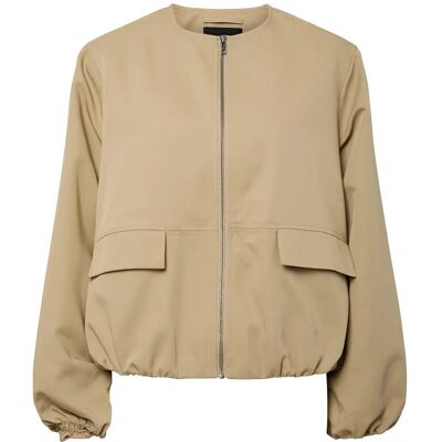 Pieces Pcberit Balloon Bomber Jacket L TRAVERTINE L Pieces Pcberit Balloon Bomber Jacket L TRAVERTINE L