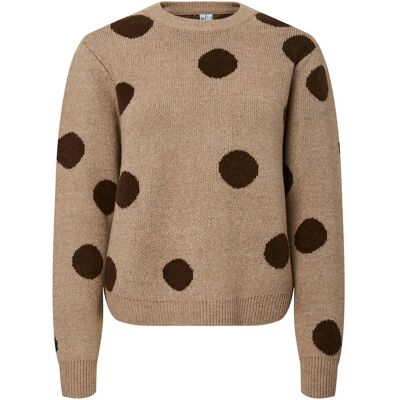 Pieces Pcosla Ls O-Neck Knit Pullover D2D XS TOASTED COCONUT XS Pieces Pcosla Ls O-Neck Knit Pullover D2D XS TOASTED COCONUT XS