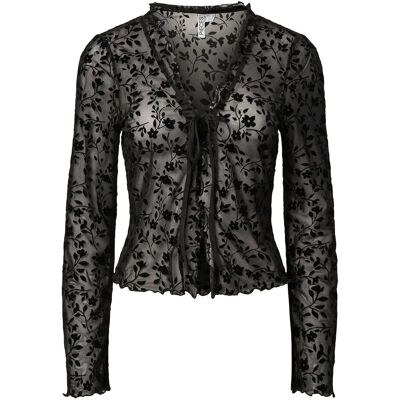 Pieces Pcislie Ls Tie Top Jsr Fsy Pp XS BLACK XS Pieces Pcislie Ls Tie Top Jsr Fsy Pp XS BLACK XS