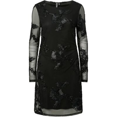 Pieces Pcoffia Ls O-Neck Short Dress Jrs D2D XS BLACK XS Pieces Pcoffia Ls O-Neck Short Dress Jrs D2D XS BLACK XS