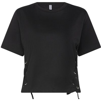 Pieces Pcfenja Ss Tie Detail T-Shirt Jsr D2D Pp XL BLACK XL Pieces Pcfenja Ss Tie Detail T-Shirt Jsr D2D Pp XL BLACK XL