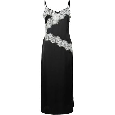 Pieces Pcariel Sl Ankle Dress D2D Pp Bc L BLACK L Pieces Pcariel Sl Ankle Dress D2D Pp Bc L BLACK L