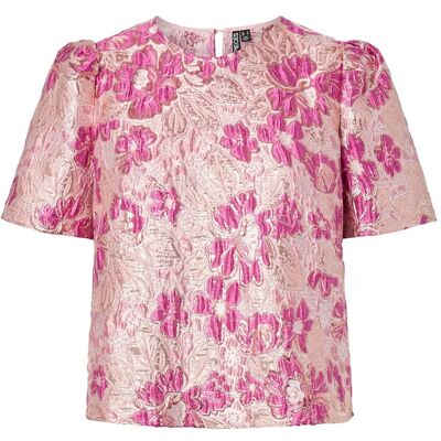 Pieces Pcamelia Ss Jaquard Top D2D Pp M RASPBERRY RADIANCE M Pieces Pcamelia Ss Jaquard Top D2D Pp M RASPBERRY RADIANCE M