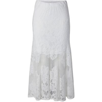 Pieces Pcmaya Mw Lace Ankle Skirt Wvn D2D M BRIGHT WHITE M Pieces Pcmaya Mw Lace Ankle Skirt Wvn D2D M BRIGHT WHITE M