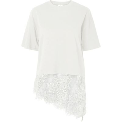 Pieces Pcmave Ss Lace T-Shirt Jrs Dm M CLOUD DANCER M Pieces Pcmave Ss Lace T-Shirt Jrs Dm M CLOUD DANCER M