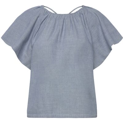 Pieszak Pd-Chrissy Open Back Top 42 DENIM BLUE 42 Pieszak Pd-Chrissy Open Back Top 42 DENIM BLUE 42