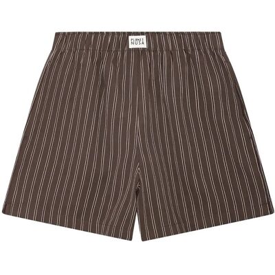 Planet Nusa Milan1 Shorts XS CHOCOLATE BROWN STRIPES XS Planet Nusa Milan1 Shorts XS CHOCOLATE BROWN STRIPES XS