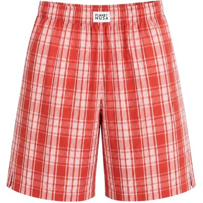 Planet Nusa Milan1 Shorts Long XS ORANGE SPICE CHECK XS Planet Nusa Milan1 Shorts Long XS ORANGE SPICE CHECK XS
