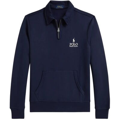 Polo Ralph Lauren Logo Fleece Collared Sweatshirt S CRUISE NAVY S Polo Ralph Lauren Logo Fleece Collared Sweatshirt S CRUISE NAVY S