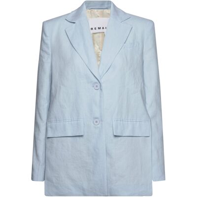 REMAIN Birger Christensen - Blue Slit Blazer - Ballad blue REMAIN Birger Christensen - Blue Slit Blazer - Ballad blue